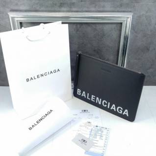 2022 Balencaga 발렌아가 블랙 카프 캐시 파우치백 | 명품 레플리카