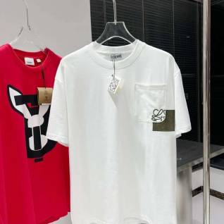 로에베 레플리카 포켓 자수 로고 티셔츠 | 명품 레플리카
