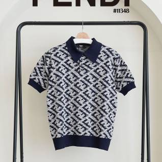 펜디 레플리카 남성 자카드 FF 카라 니트 티셔츠 | 명품 레플리카