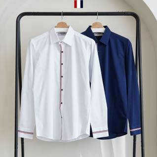 톰브라운 레플리카 베이직 삼선 코튼 포플린 셔츠 | 명품 레플리카