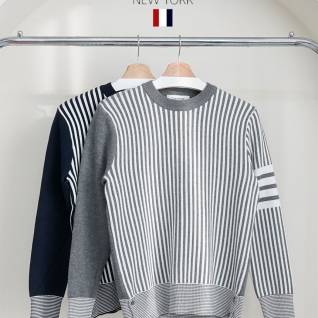 톰브라운 레플리카 4-바 펀믹스 스트라이프 크루넥 스웨터 | 명품 레플리카