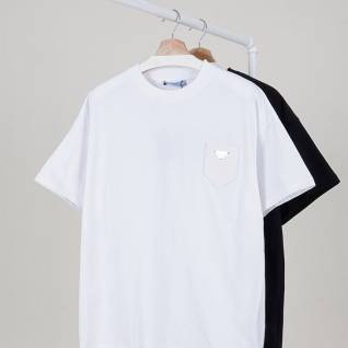 프라다 레플리카 레더 포켓 로고 크루넥 티셔츠 | 명품 레플리카
