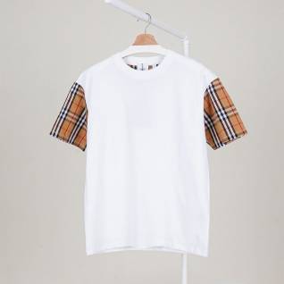 버버리 레플리카 빈티지 체크 슬리브 코튼 티셔츠 | 명품 레플리카